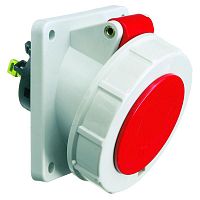 12824 Розетка встраиваемая 32А 5п 6ч 400В IP67 наклонная 85х85 Quick Connect Bals 