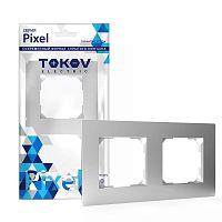 Рамка 2-м Pixel универс. алюм. TOKOV ELECTRIC TKE-PX-RM2-C03 в г. Санкт-Петербург 