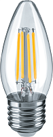 Лампа светодиодная 14 006 NLL-F-C35-4-230-4K-E27 4Вт свеча прозрачная 4000К нейтр. бел. E27 380лм 220-240В Navigator 14006 в г. Санкт-Петербург 