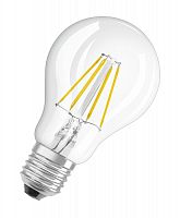 Лампа светодиодная филаментная Retrofit 4Вт A прозрачная 4000К нейтр. бел. E27 470лм 220-240В угол пучка 300град. (замена 40Вт) OSRAM 4058075303386 в г. Санкт-Петербург 