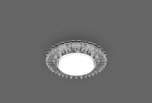 Светильник встраиваемый с белой LED подсветкой Feron CD4025 потолочный GX53 без лампы прозрачный 29539 в г. Санкт-Петербург  фото 3
