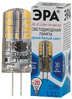 Лампа светодиодная LED-JC-2.5W-12V-840-G4 200лм ЭРА Б0033192 в г. Санкт-Петербург 