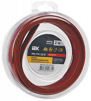 UDR12-012-006-002-K04-T Трубка термоусадочная ТТУ нг-LS 12/6 красн. (уп.2м) IEK 