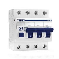 TKE-PZ60-RCBO-4-63-30-AC Выключатель автоматический дифференциального тока 4п (3P+N) C 63А 30мА тип AC 6кА PRIZMA TOKOV ELECTRIC 