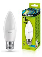 13622 Лампа светодиодная LED-C35-11W-E27-4K 11Вт свеча 4500К бел. E27 180-240В Ergolux 
