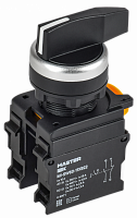 MI-SW60-11XB22-3-25-2-K02 Переключатель 2 полож. 1НО+1НЗ возвратный длин. ручка MASTER IEK 
