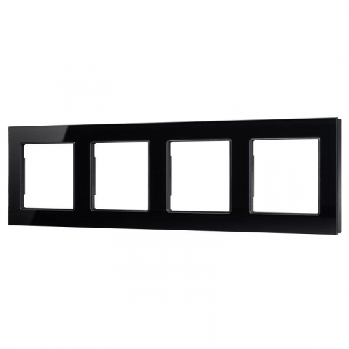 043803 Рамка стеклянная FRM-GLARE-GS-4-BK Arlight 