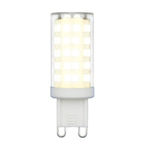 Лампа светодиодная Uniel G9 9W 3000K прозрачная LED-JCD-9W/3000K/G9/CL GLZ09TR UL-00006488 в г. Санкт-Петербург 