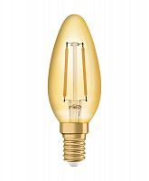 Лампа светодиодная филаментная Vintage 1906 LED CL B FIL GOLD 12 non-dim 1.5W/824 1.5Вт 2400К тепл. бел. E14 120лм 220-240В (замена 12Вт) зол. OSRAM 4058075293205 в г. Санкт-Петербург 