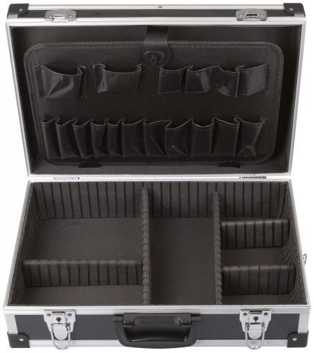 Ящик для инструмента пластиковый усиленный алюминием (43 x 31 x 13 см) черный в г. Санкт-Петербург  фото 2