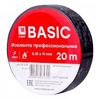 Изолента класс А 0.18х19мм (рул.20м) черн. EKF plc-iz-a-b в г. Санкт-Петербург 