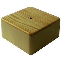 КР-513110100-024 Коробка распаячная 100х100х50мм IP40 для кабель-канала светл. дерево Урал Пак 