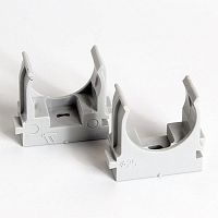 TKE-LC-25-ZP-C06/100 Держатель для труб (клипса) d25мм для монтажн. пистолета сер. (уп.100шт) TOKOV ELECTRIC 