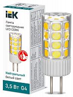 Лампа светодиодная Corn 3.5Вт капсульная 4000К нейтр. бел. G4 230В керамика IEK LLE-Corn-4-230-40-G4 в г. Санкт-Петербург 