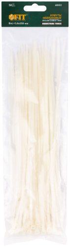Хомуты нейлоновые, белые д/проводов  50 шт., 250х3.6 мм в г. Санкт-Петербург  фото 2