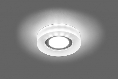 Светильник встраиваемый с белой LED подсветкой Feron CD8080 потолочный MR16 G5.3 белый матовый 29707 в г. Санкт-Петербург  фото 2