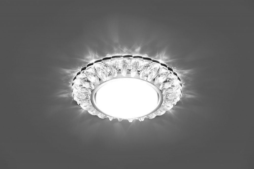 Светильник встраиваемый с белой LED подсветкой Feron CD4026 потолочный GX53 без лампы прозрачный 29540 в г. Санкт-Петербург  фото 2