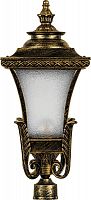 Светильник садово-парковый Feron PL4025 четырехгранный на столб 60W E27 230V, черное золото 11407 в г. Санкт-Петербург 