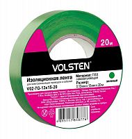 9793 Изолента V02-7G-13х15-20 0.13х15мм (рул.20м) зел. Volsten 