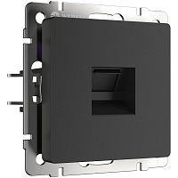 4690389156946 Розетка Ethernet RJ-45 (черный матовый) W1181008