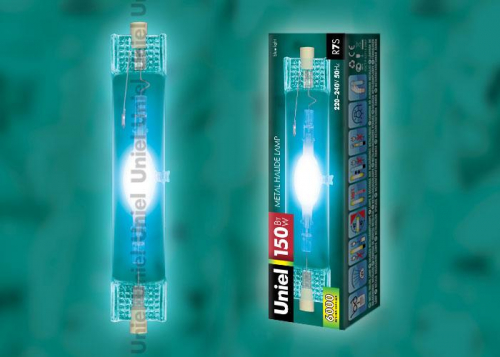 Лампа металлогалогеновая Uniel R7s 150W прозрачная MH-DE-150/BLUE/R7s 04850 в г. Санкт-Петербург  фото 2