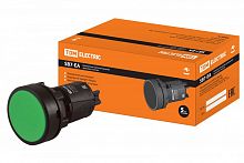 SQ0746-0021 Кнопка переключатель SB7-EA35 d22мм 1з+1р зеленая TDM