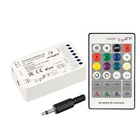 Аудиоконтроллер ARL-SOUND-RGB/RGBW (12-24V, 4х4A, RF ПДУ 24кн) (Arlight, IP20 Пластик, 3 года) 034726 в г. Санкт-Петербург 