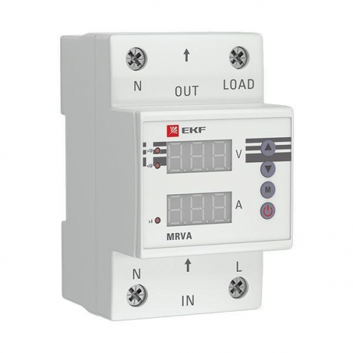 MRVA-25A Реле напряжения и тока с дисплеем MRVA 25А PROxima EKF 