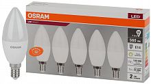 Лампа светодиодная LED Value LVCLB60 7SW/830 7Вт свеча матовая E14 230В 2х5 RU (уп.5шт) OSRAM 4058075577923 в г. Санкт-Петербург 