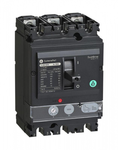 SPC160L160L3DF Выключатель автоматический SYSTEMEPACT CCB160 150кА 3P3D TMD160 рычаг SE 