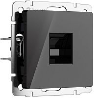 W1181048 Розетка Ethernet RJ-45 (черный акрил) 