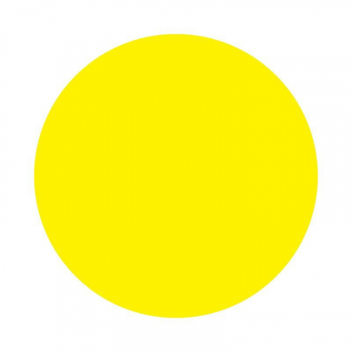 Наклейка информационный знак "желт. круг" d150мм Rexant 56-0014 в г. Санкт-Петербург 