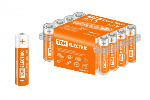 SQ1702-0033 Элемент питания LR03 AAA Alkaline 1.5V BOX-24 TDM