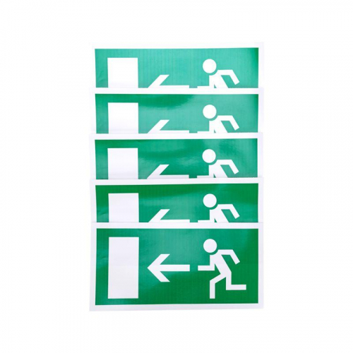 Знак эвакуационный "Направление к эвакуационному выходу налево" 150х300мм Rexant 56-0026 в г. Санкт-Петербург  фото 2