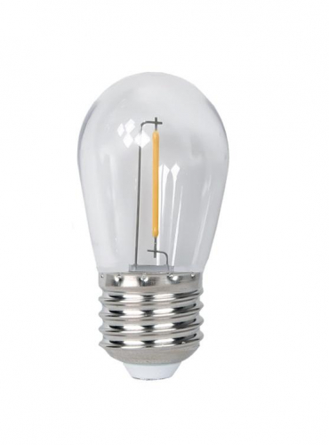 Лампа светодиодная филаментная PLED-ECO-S14 1Вт 2700К тепл. бел. CLEAR E27 для Белт-лайт JazzWay 5040625 в г. Санкт-Петербург 
