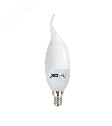 Лампа светодиодная PLED-SP CA37 7Вт свеча на ветру 3000К тепл. бел. E14 530лм 175-265В JazzWay 1027894-2 в г. Санкт-Петербург 