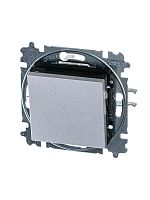 2CHH599145A6070 Выключатель кнопочный 1-кл. СП Levit IP20 серебр./дым. черн. ABB 