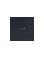 704-4288-203 Розетка HDMI 1-м СП ZIMA IP20 механизм черн. бархат LEZARD 