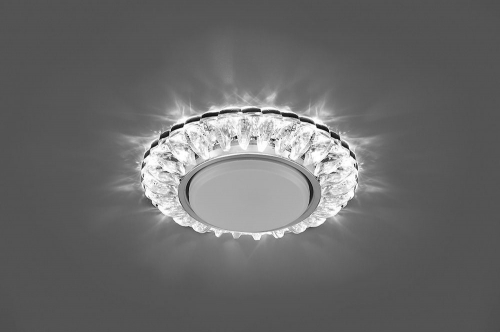 Светильник встраиваемый с белой LED подсветкой Feron CD4026 потолочный GX53 без лампы прозрачный 29540 в г. Санкт-Петербург  фото 4