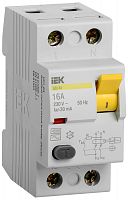 Выключатель дифференциального тока (УЗО) 2п 16А 30мА тип AC ВД1-63 IEK MDV10-2-016-030 в г. Санкт-Петербург 