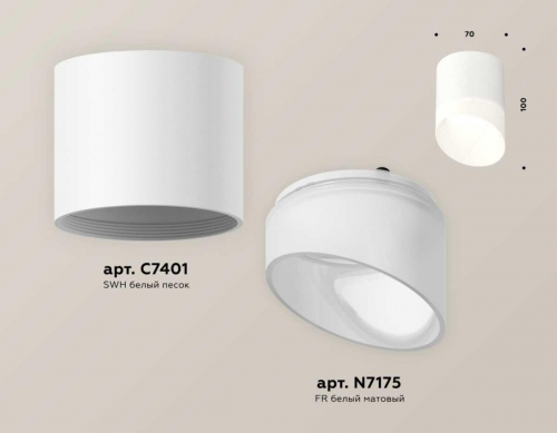 Комплект потолочного светильника Ambrella light Techno Spot XS (C7401, N7175) XS7401046 в г. Санкт-Петербург  фото 2