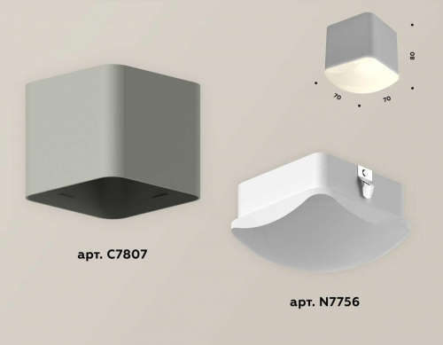 Комплект потолочного светильника Ambrella light Techno Spot XC (C7807, N7756) XS7807011 в г. Санкт-Петербург  фото 2