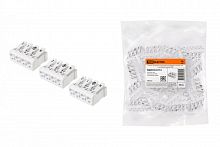 SQ0510-0113 Клемма пружинная соединительная КСПн4-2L+N+PE, 16 A, с монтажной ножкой TDM