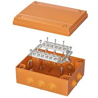 FSK411210 Коробка FS 240х190х90мм IP55 12п 450В 32А 10кв.мм с кабельными вводами и клеммниками пластик. DKC 