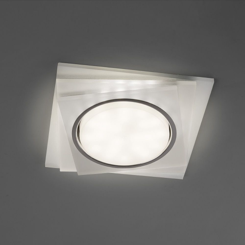 Светильник встраиваемый с белой LED подсветкой Feron CD5023 потолочный GX53 без лампы, матовый 40521 в г. Санкт-Петербург  фото 3