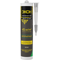 C0043192 Клей монтажный ЭКОН интерьерный картридж 400г Момент 