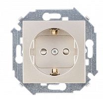 1591432-034 Розетка 1-м СП Simon 15 16А IP20 250В с заземл. винтов. клеммы механизм шампань Simon 