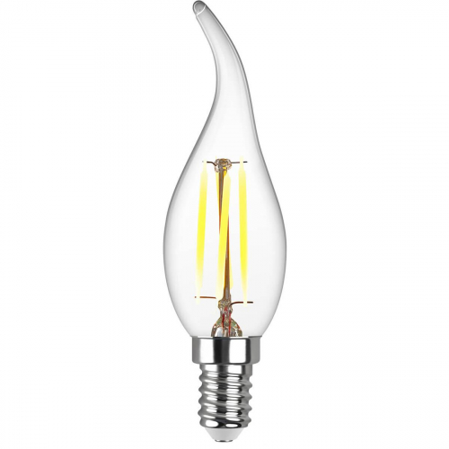 Лампа светодиодная филаментная REV FC37 E14 5W нейтральный белый свет свеча на ветру 32495 9 в г. Санкт-Петербург  фото 2