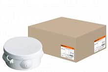 SQ1401-0502 Распаячная коробка ОП D85х40мм, крышка, IP54, 4вх.  инд. штрихкод TDM