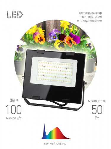 Прожектор светодиодный для растений ЭРА Fito-50W-Ra90-Led Б0047875 в г. Санкт-Петербург  фото 4